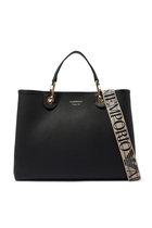 Faux Leather Shopping Bag
